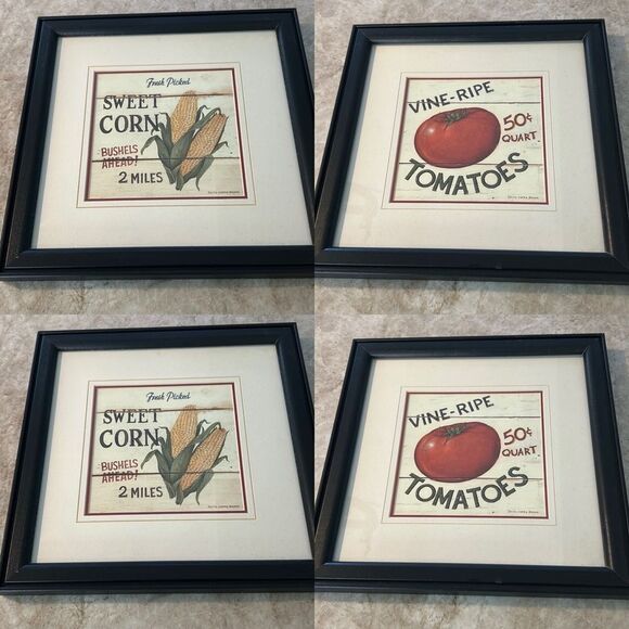 Framed & Matted Vegetable Prints 2 - Picture 3 of 8